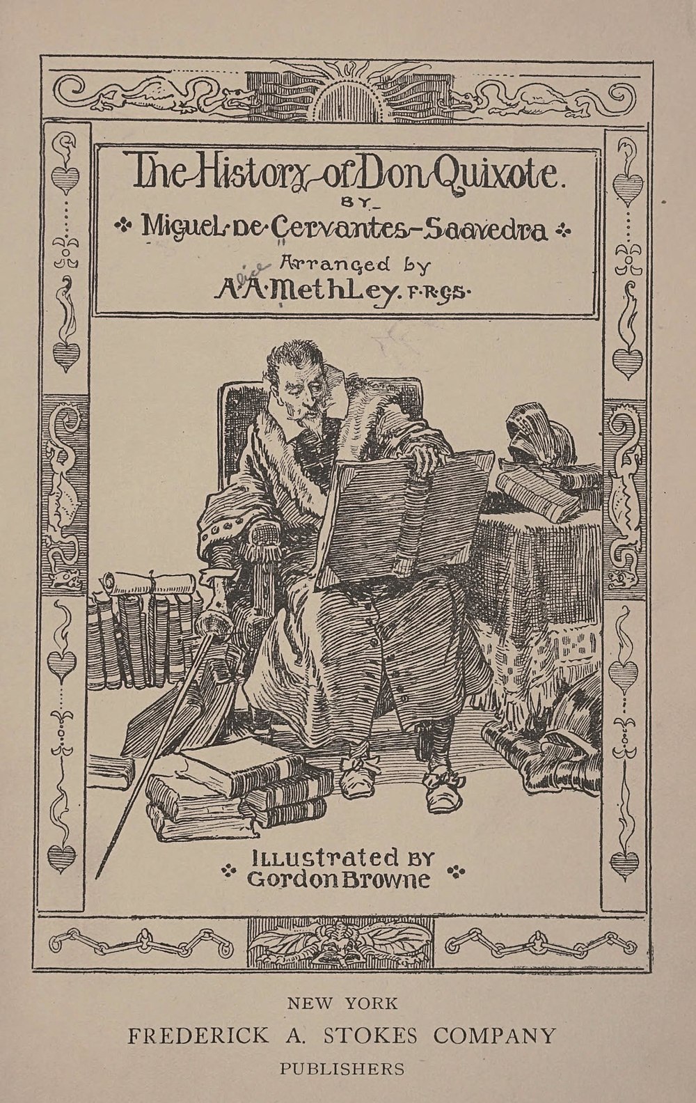 Miguel de Cervantes: The History of Don Quixote (1921, Frederick A. Stokes Company)