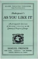 William Shakespeare: As You Like It (Globe Theatre Versions) (1934, Samuel French, Inc.)